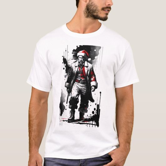 Sinterklaas inkt Kerstmis T-shirt (Voorkant)