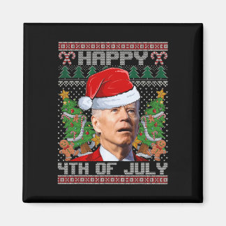Sinterklaas Joe Biden Fijne 4e Juli Kerstmis Lelij Magneet