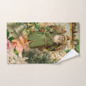 Sinterklaas Kerst Antiek Mooie Kunst Bad Handdoek (Handdoek)