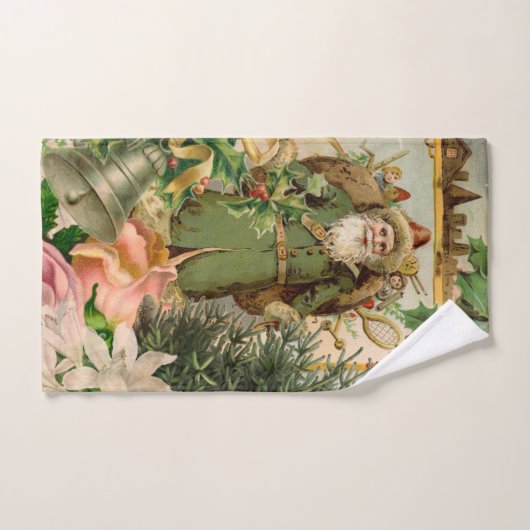 Sinterklaas Kerst Antiek Mooie Kunst Bad Handdoek (Handdoek)