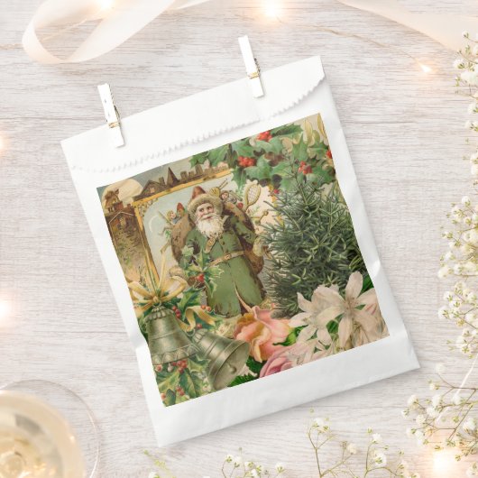 Sinterklaas Kerst Antiek Mooie Kunst Bedankzakje (Geknipt)