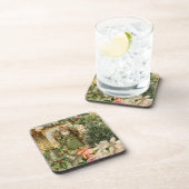 Sinterklaas Kerst Antiek Mooie Kunst Bier Onderzetter (Rechterzijde)