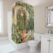 Sinterklaas Kerst Antiek Mooie Kunst Douchegordijn (In situ)