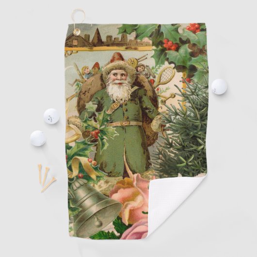 Sinterklaas Kerst Antiek Mooie Kunst Golfhanddoek (Insitu)