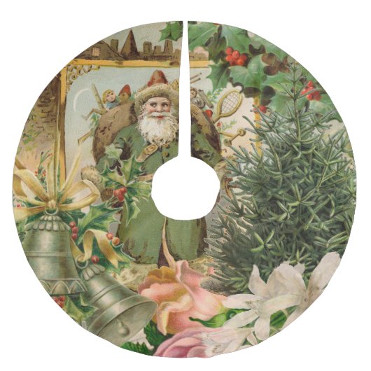 Sinterklaas Kerst Antiek Mooie Kunst Kerstboom Rok (Voorkant)