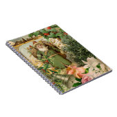 Sinterklaas Kerst Antiek Mooie Kunst Notitieboek (Rechterzijde)
