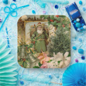 Sinterklaas Kerst Antiek Mooie Kunst Papieren Bordje (Feest)