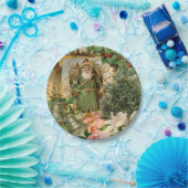 Sinterklaas Kerst Antiek Mooie Kunst Papieren Bordje (Feest)