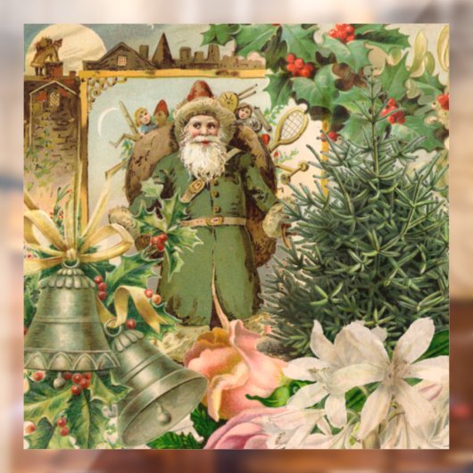 Sinterklaas Kerst Antiek Mooie Kunst Raamsticker (Vel 2)