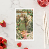 Sinterklaas Kerst Antiek Mooie Kunst Servet (Insitu)