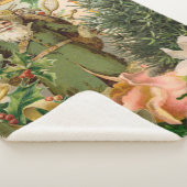 Sinterklaas Kerst Antiek Mooie Kunst Sherpa Deken (3/4)