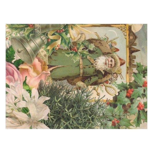Sinterklaas Kerst Antiek Mooie Kunst Tafelkleed (Voorkant (Horizontaal))