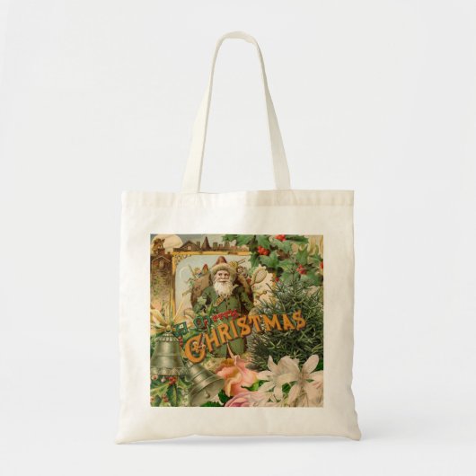 Sinterklaas Kerst Antiek Mooie Kunst Tote Bag (Voorkant)