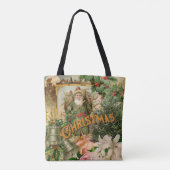 Sinterklaas Kerst Antiek Mooie Kunst Tote Bag (Achterkant)