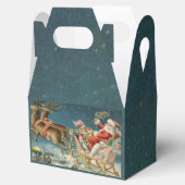 Sinterklaas Kerst Antiek Sleigh Rendier Bedankdoosjes (Geopend)