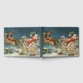 Sinterklaas Kerst Antiek Sleigh Rendier Gastenboek (Volledig)