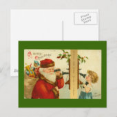 Sinterklaas Kerst  Briefkaart Print (Voorkant / Achterkant)