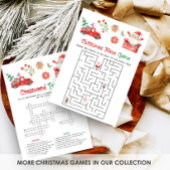 Sinterklaas Kerst Doolhof Spel Feestdagenkaart