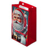 Sinterklaas Kerst Gepersonaliseerd Kinder Rood Klein Cadeauzakje (Voorkant Gekanteld)