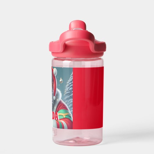 Sinterklaas Kerst Gepersonaliseerde Kinder naam Waterfles (Achterkant)