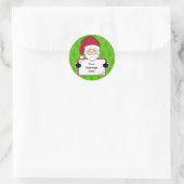 Sinterklaas Kerst Gift Label Sticker (Tas)