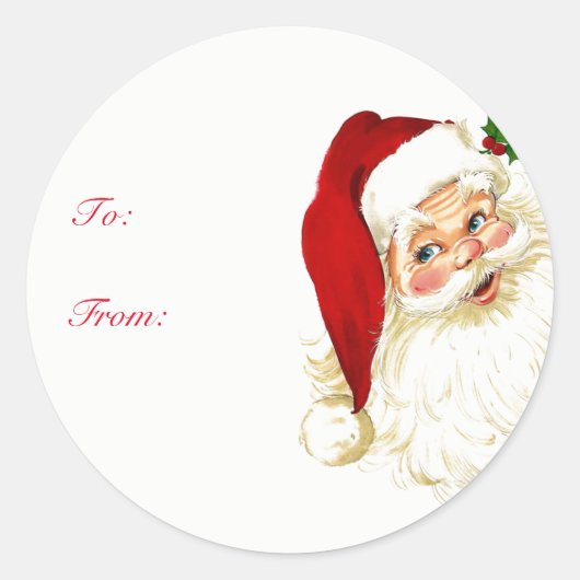 Sinterklaas Kerst Gift Label Stickers (Voorkant)
