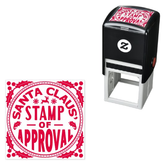 Sinterklaas Kerst Grappig Stempel van Goedkeuring  (In situ)