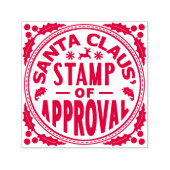 Sinterklaas Kerst Grappig Stempel van Goedkeuring  (Design)