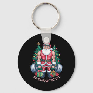 Sinterklaas Kerst Gym Workout Ho-ho-hold Dat Sleutelhanger