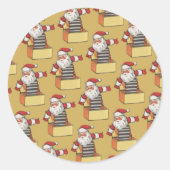 Sinterklaas Kerst Leuke Sticker (Voorkant)