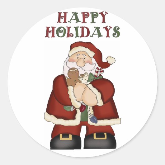 Sinterklaas Kerst Leuke Stickers voor de Kinder (Voorkant)
