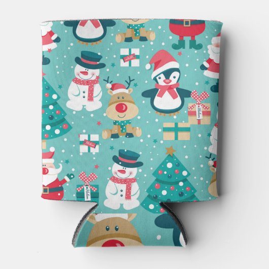 Sinterklaas Kerst  Patroon Blikjeskoeler (Voorkant)