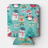 Sinterklaas Kerst  Patroon Blikjeskoeler (Achterkant)