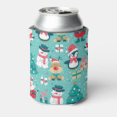 Sinterklaas Kerst  Patroon Blikjeskoeler (Blikje Achterkant)