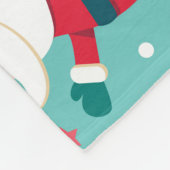 Sinterklaas Kerst Patroon Fleece Deken (Hoek)