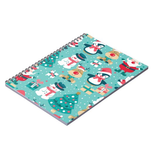 Sinterklaas Kerst  Patroon Notitieboek (Linkerzijde)