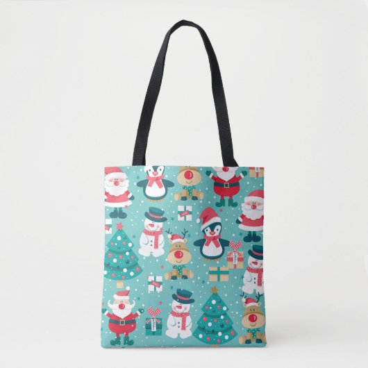Sinterklaas Kerst  Patroon Tote Bag (Voorkant)