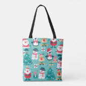 Sinterklaas Kerst  Patroon Tote Bag (Achterkant)