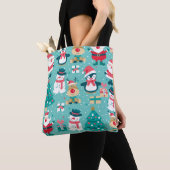 Sinterklaas Kerst  Patroon Tote Bag (Dichtbij)