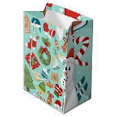 Sinterklaas kerstbekers gepersonaliseerd medium cadeauzakje (Voorkant Gekanteld)
