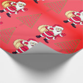 Sinterklaas & Kerstbomen Cadeaupapier (Hoek)