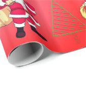 Sinterklaas & Kerstbomen Cadeaupapier (Rol Hoek)