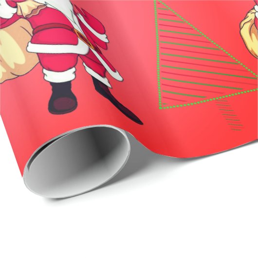 Sinterklaas & Kerstbomen Cadeaupapier (Rol Hoek)