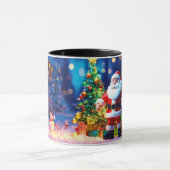 Sinterklaas, Kerstboom 3D bos ontwerp mok (Midden)