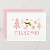 Sinterklaas Kerstboom Cadeaus Dank u kaart (Voorkant / Achterkant)