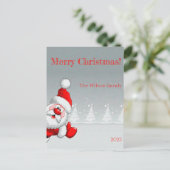 Sinterklaas Kerstboom sneeuwbos Briefkaart (Staand voorkant)