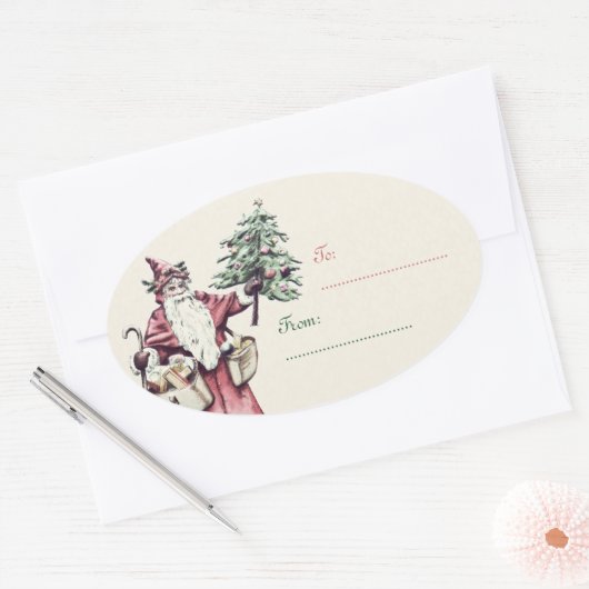  Sinterklaas Kerstcadeau Label stickers (Envelop)