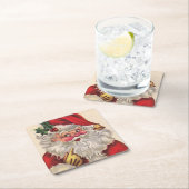 Sinterklaas Kerstfeest Drink Set van 6 Kartonnen Onderzetters (Insitu)