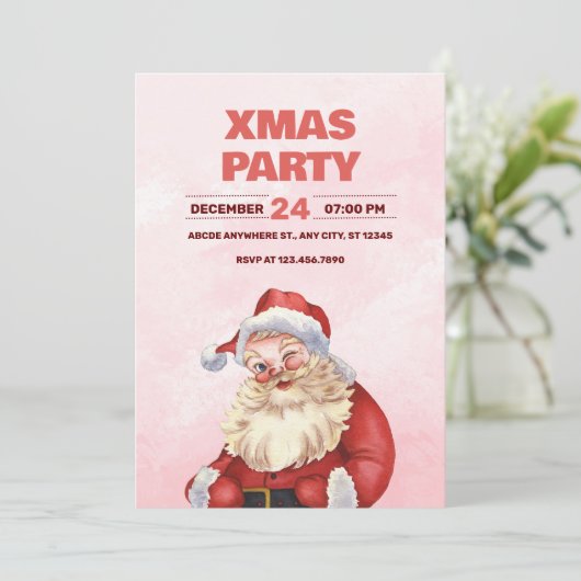 Sinterklaas kerstfeest kaart (Staand voorkant)