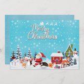 Sinterklaas kerstkerstgroet familie Kinder Ho Feestdagenkaart (Voorkant / Achterkant)